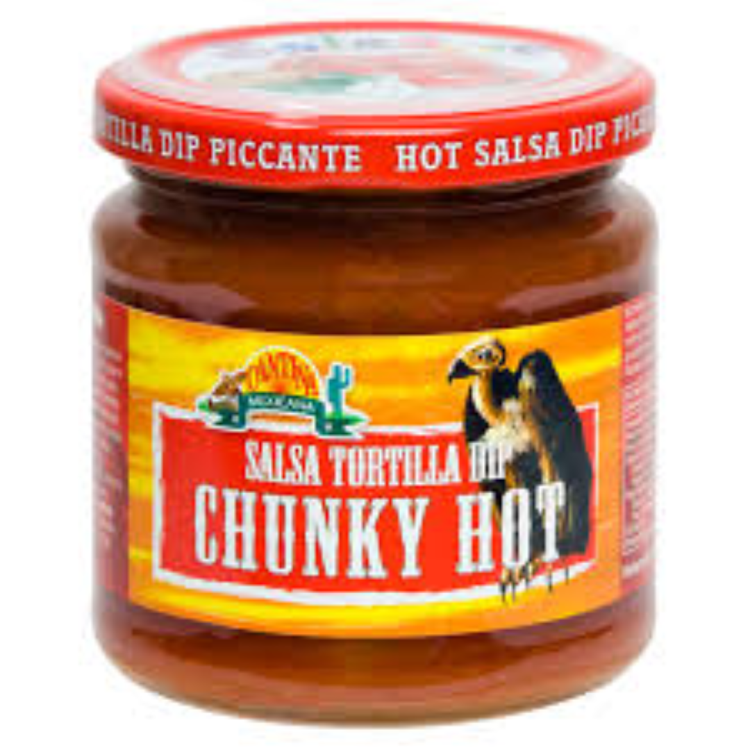 CANTINA MEX.SALSA TORTILLA DIP CHUNKY HOT 190G